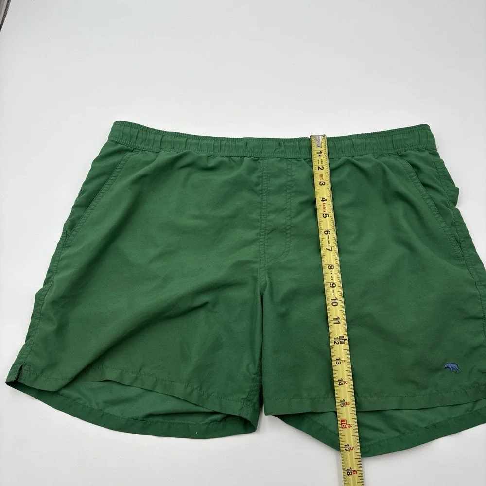 Onward Reserve Men's Green Swim Trunks Size Large Elastic Waist Casual Shorts